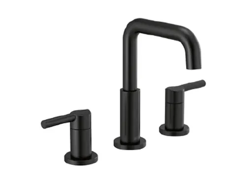 SINK FAUCETS, Delta Nicoli Widespread, Matte Black, qty 2, BCI4066594