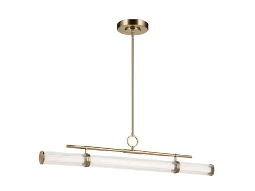 ISLAND PENDANT, Kichler Riven 48” Wide LED Chandelier, Champagne Bronze, BCI4975720