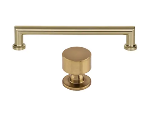 HARDWARE, Top Knobs Morris Pull 6-5/16”, Lily Knob 1-1/8”, Champagne Bronze, BCI4330779, BCI3360261, install knobs on all doors and pulls drawers