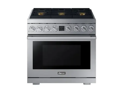 GAS RANGE, 36” Wide Dacor Gas Range with 3-Part Convection, DOP36T86GLS/DA, Stainless Steel
