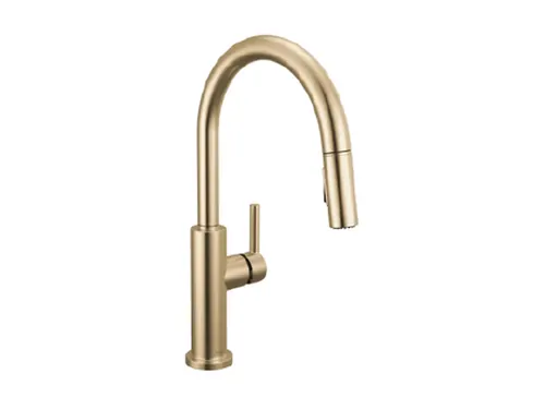 SINK FAUCET, Delta Nicoli Pull Down Kitchen Faucet, Champagne Bronze, BCI4883514