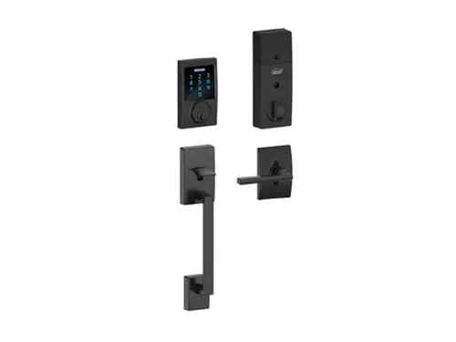 ENTRY DOOR · ELECTRONIC KEYPAD & HANDLESET, Schlage Digital Lock, Matte Black, BCI2683652