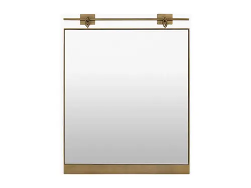 MIRROR, Galey Alix X Livabliss Meier Mirror 24”W X 27”T, Brass, Wayfair SKU: GAXL1141