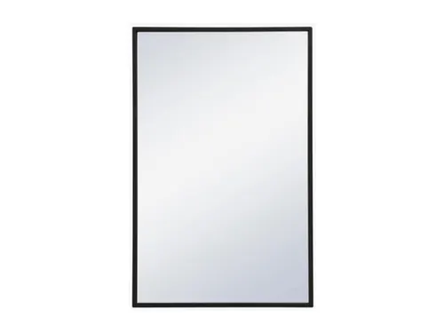 MIRROR X2, Sabine Metal Mirror 18”W X 32”T, Matte Black, Wayfair SKU: JSMN1335