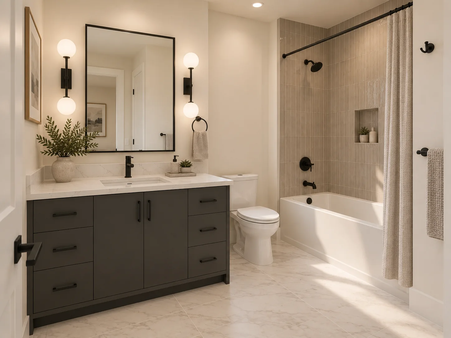 Basement Bath at 5908 S Hill Street