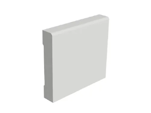 TRIM, Case: 2.25” Flat, Eased Edge Painted, Base: 5” Flat, Eased Edge Painted
