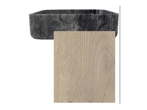 Cabinetry, Marble Sink w/ Cotta Cremona Oak Countertop