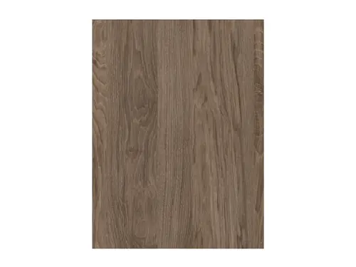 Cabinetry, Dark Rockford Hickory, Flat Panel Door w/ Slab Drawer, Sand Barbera Interiors