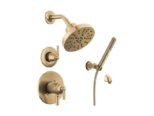 SHOWER HEAD & WAND, Delta Saylor, Champagne Bronze, Includes Heated Floors, BCI4513297