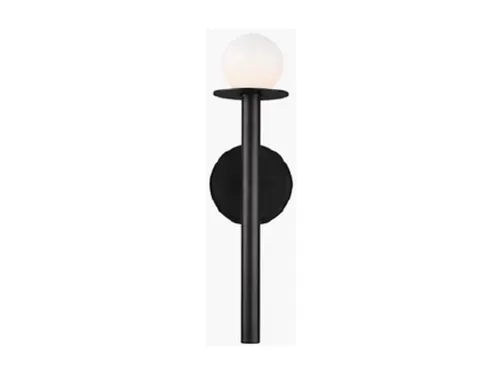 Vanity light, Nodes Sconce 17” Tall, Black, Install on Either Side of Mirror, qty 2, VC KW1001MBK