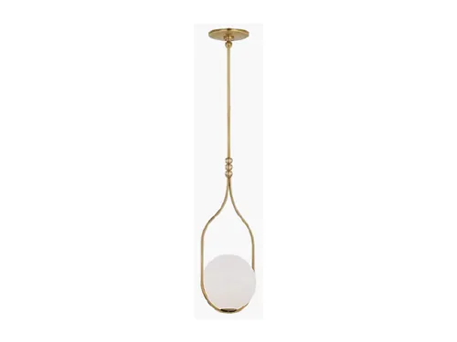 Vanity light, Jodo Pendant 9” W, Burnished Brass, Install to the Left of Mirror, VC WS 5020HAB-WG