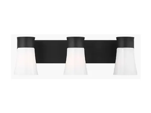 VANITIES, Roy Three Light 24”W, Black, qty 2, VC DJV1083MBK