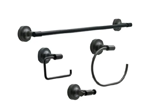 HARDWARE, Franklin Brass Voisin, towel ring, robe hook, towel bar, toilet paper holder, Matte Black, BCI4129417