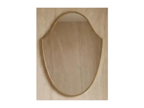 MIRROR, Shield Mirror 27”W X 39”T, Brass, Etsy Magmamirror