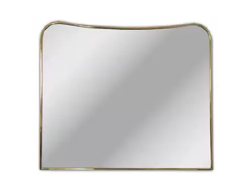 MIRROR X2, Curved Brass Mirror 39”W X 28”T, Brass, Etsy Kasbahome