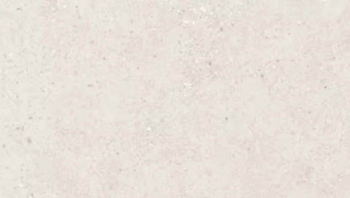 FLOOR TILE, Ronin Ivory Matte, 15x30, H stack, warm grey grout — floor drain