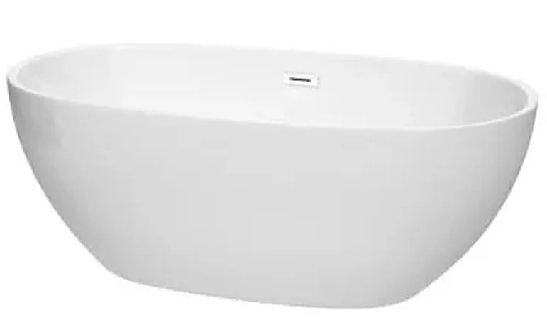 FREESTANDING TUB, Wyndham Collection Juno 63”, white