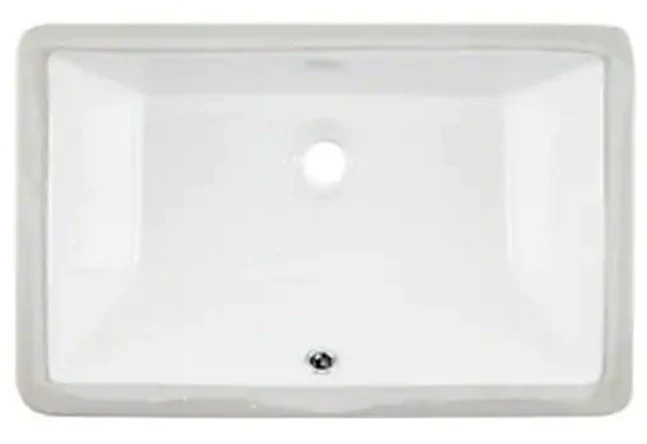 BATH SINKS, Rectangle undermount sink, white