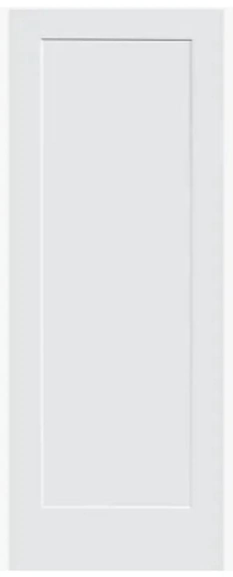 INTERIOR DOORS, Single-panel Shaker, solid-core MDF, painted