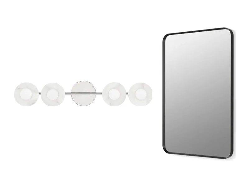 VANITY MIRROR + LIGHT FIXTURE, Design collection