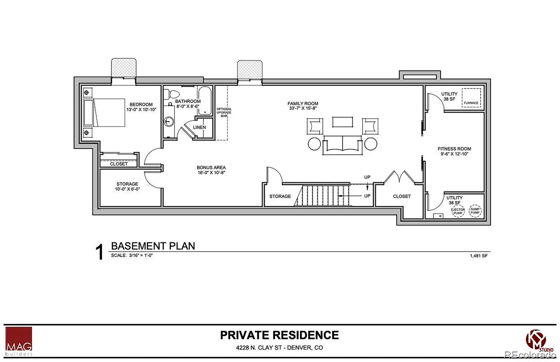 4228 Clay Street, Basement Plan