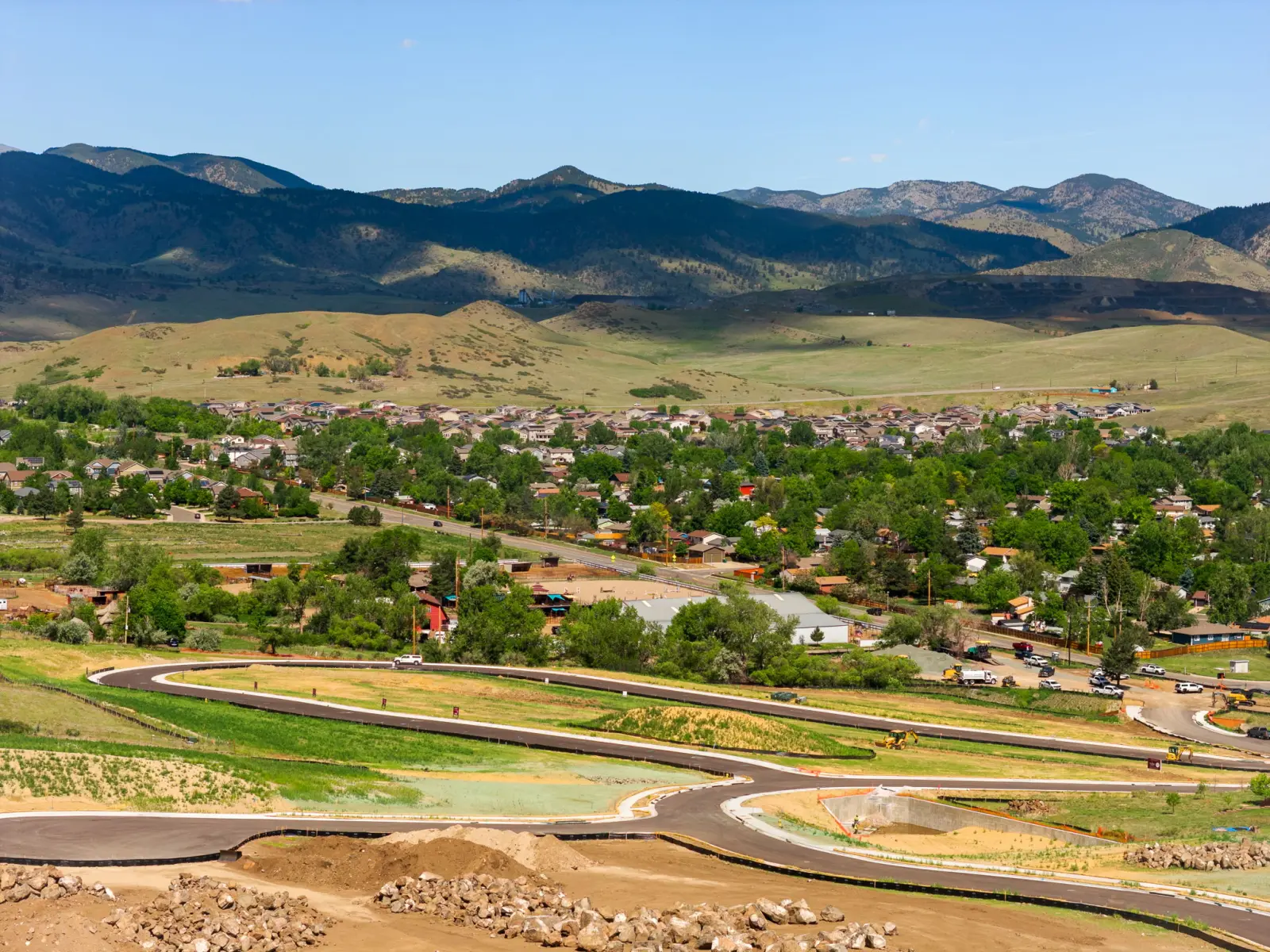 Looking west from the Renegade site