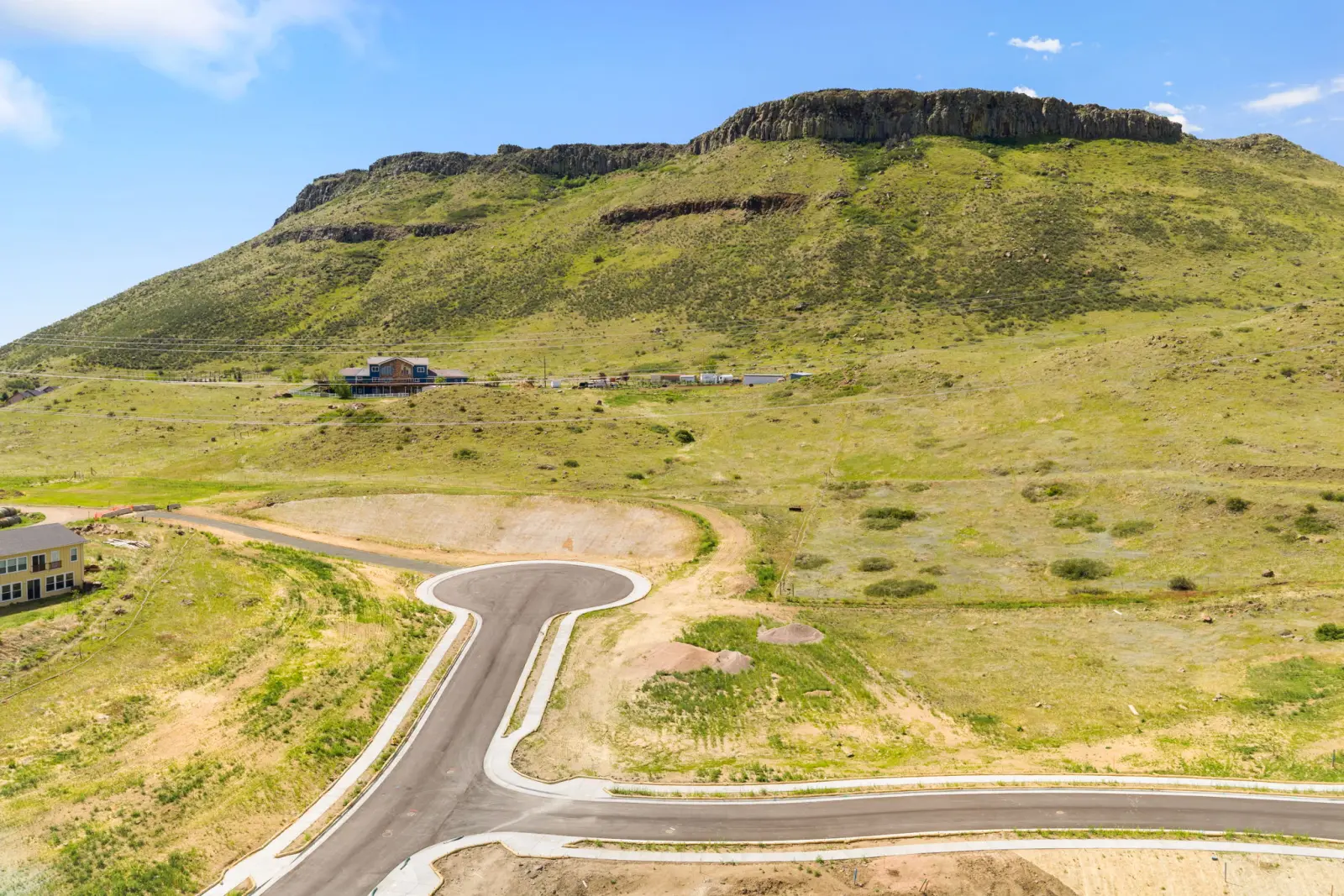 The Renegade site from above, below North Table Mountain