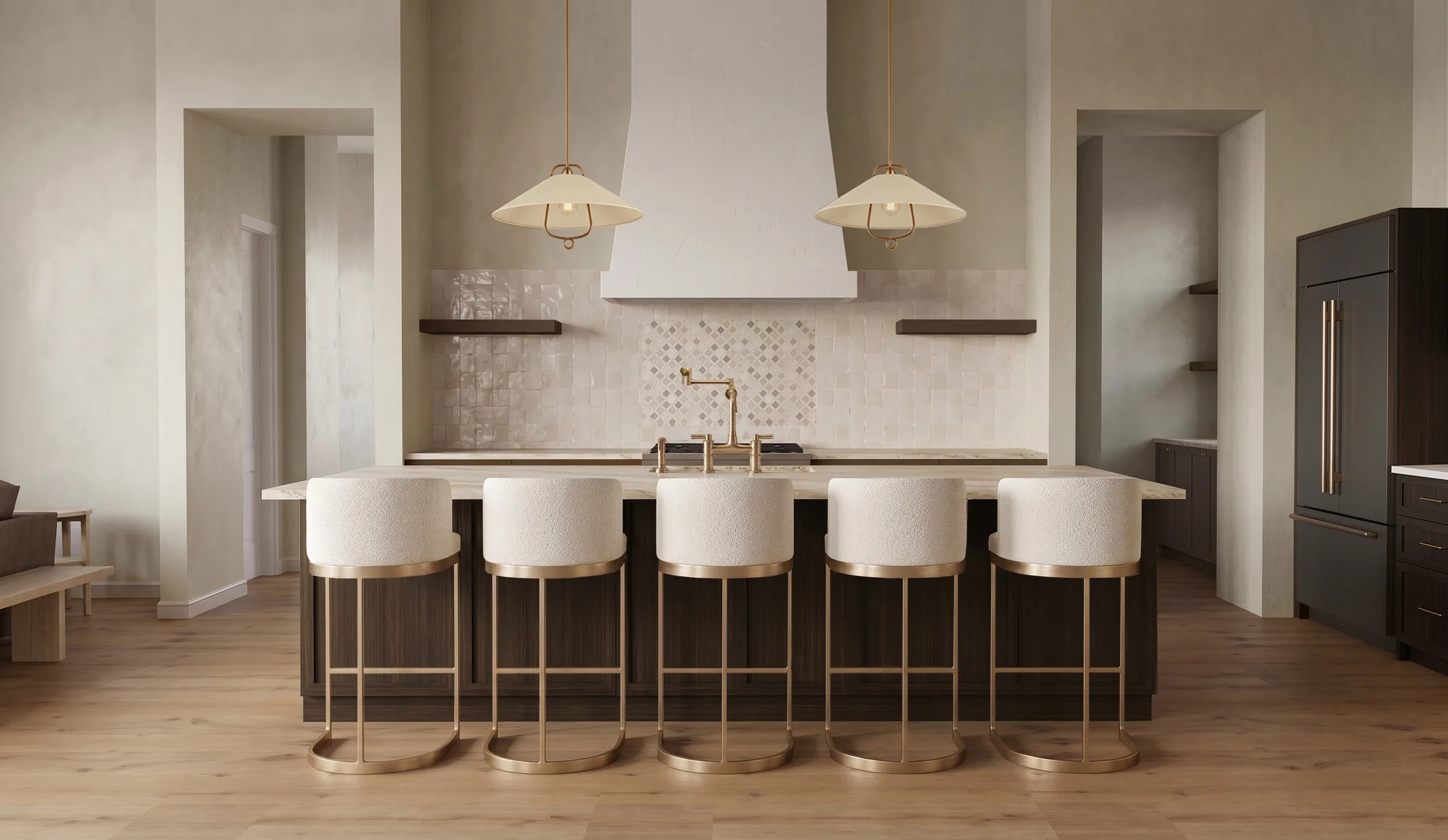 Lot 22, kitchen rendering