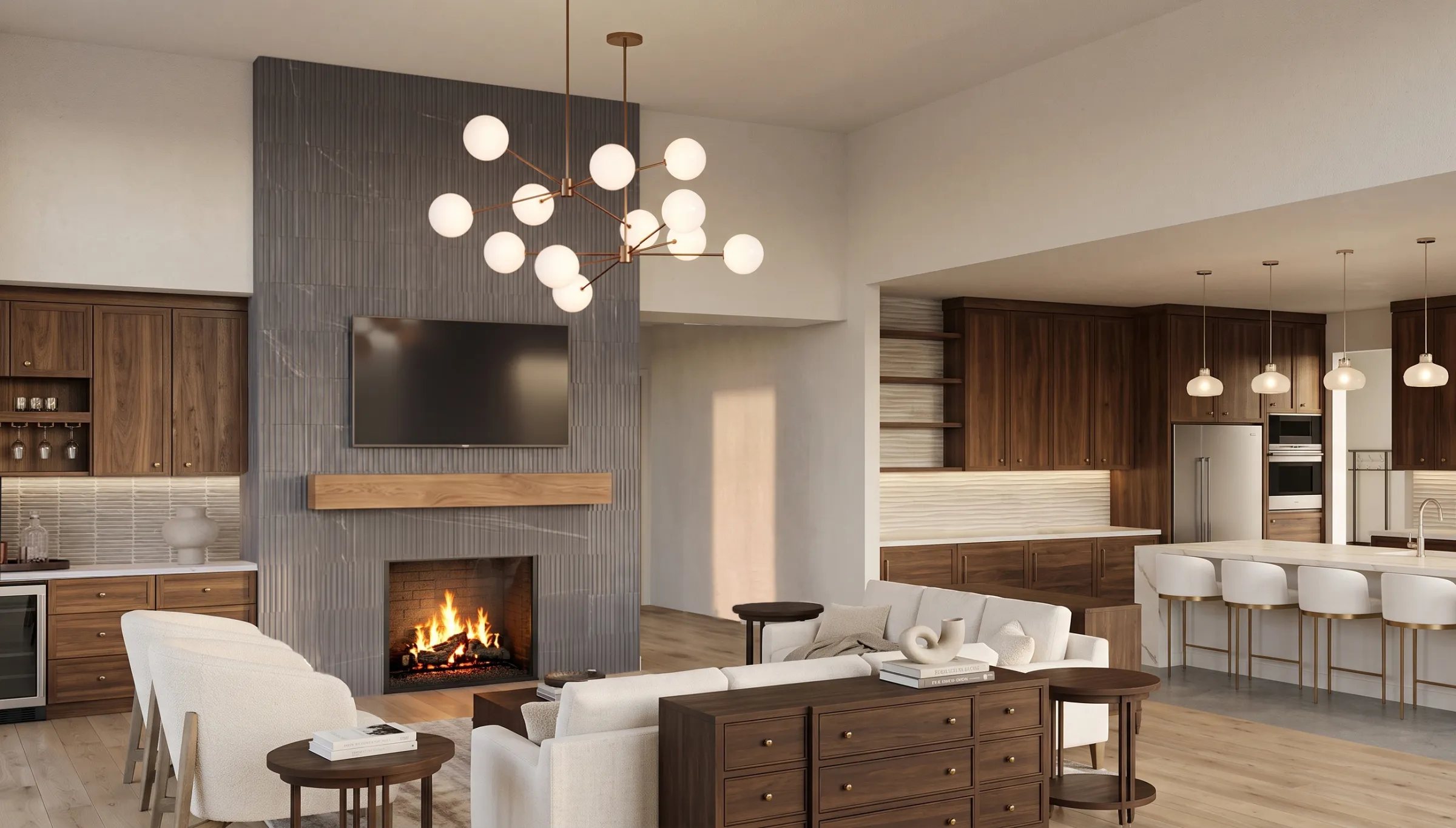 Lot 25, living room rendering
