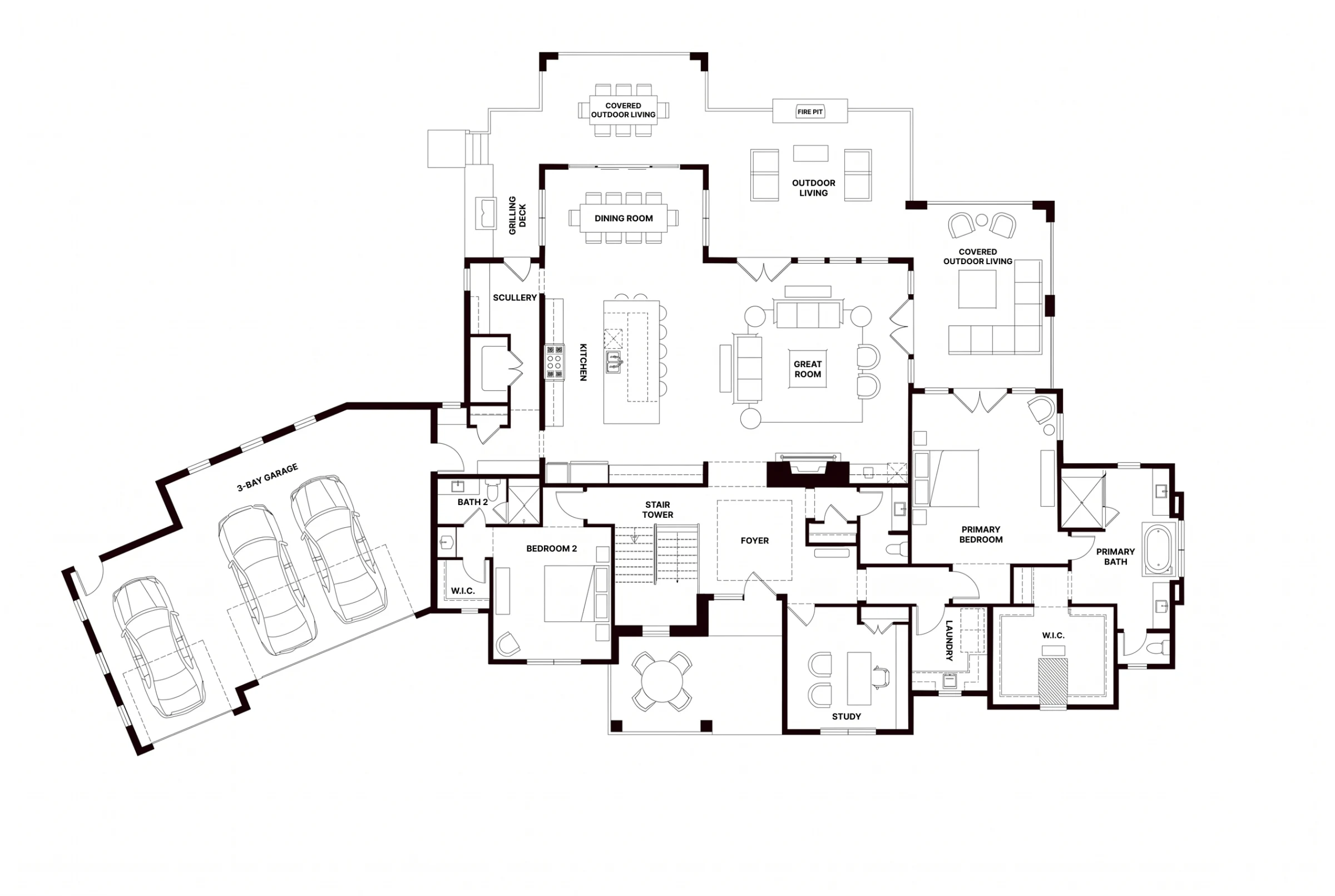 Lot 25 floor plan, main level