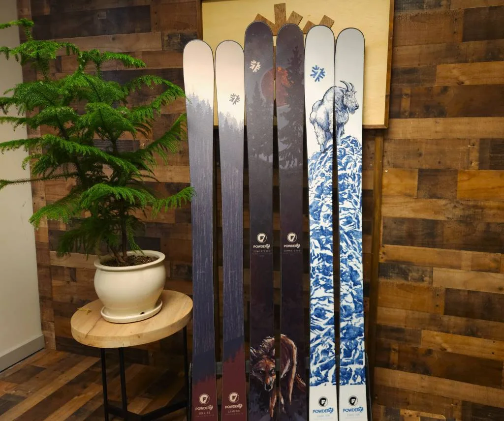 Folsom custom skis on display